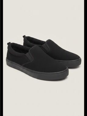 Men's Black Slip-On Shoes